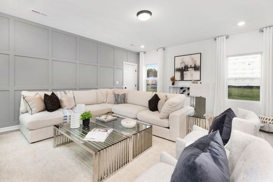 Representative furnished interior of a home built from the Seville II by True Homes in Colvin Park, Rock Hill (Image 14).