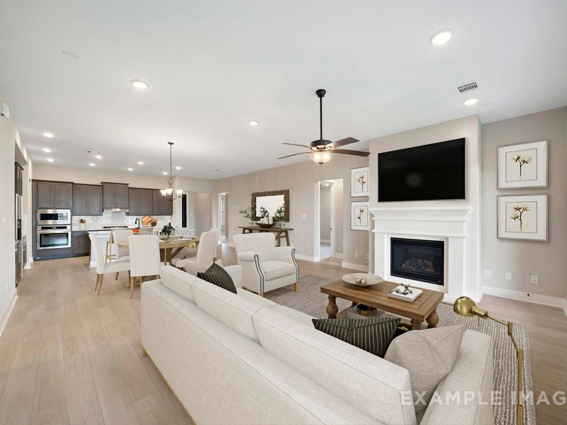 Representative furnished interior of a home built from the The Elizabeth A by Davidson Homes LLC in Lago Mar, Texas City (Image 6).