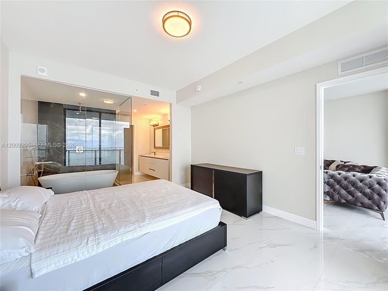 Furnished interior view inside a new home in , Miami (Image 9).