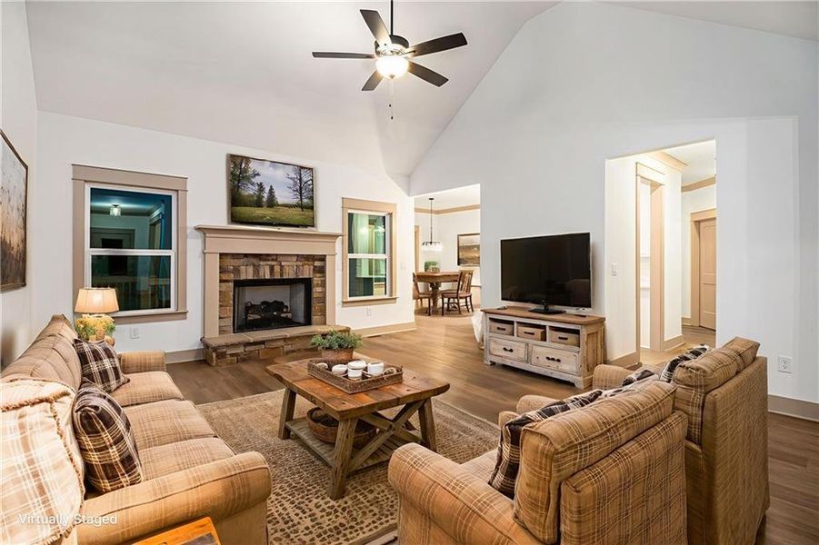 Furnished interior view inside a new home in , Taylorsville (Image 8). Furnished interior view inside a new home in , Taylorsville (Image 8).