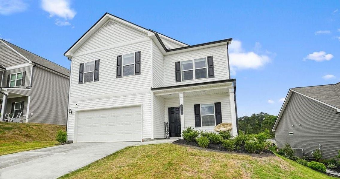 Front exterior of a new home in , Adairsville, GA, highlighting curb appeal (Image 26).
