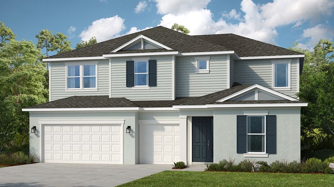 Representative exterior photo of a completed home built from the Nantucket by Taylor Morrison in Ardisia Park, New Smyrna Beach, FL (Image 2). Representative exterior photo of a completed home built from the Nantucket by Taylor Morrison in Ardisia Park, New Smyrna Beach, FL (Image 2).