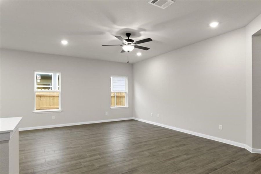 Representative unfurnished interior of a home built from the Ford by Pacesetter Homes in Crosswinds, Kyle (Image 20). Representative unfurnished interior of a home built from the Ford by Pacesetter Homes in Crosswinds, Kyle (Image 20).