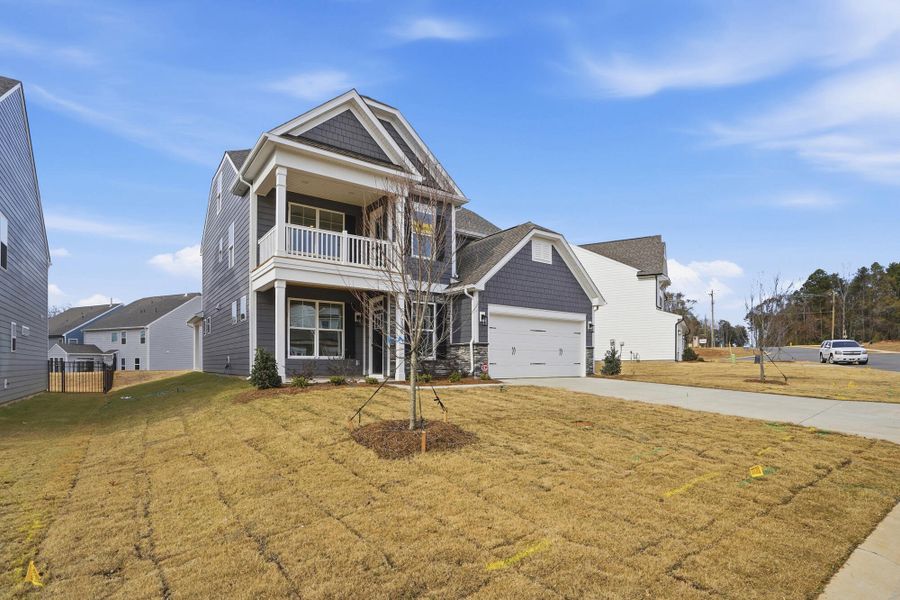Front exterior of a new home in Carrington, Stanley, NC, highlighting curb appeal (Image 29).
