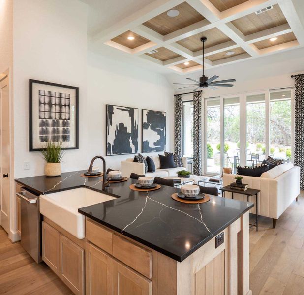 Representative furnished interior of a home built from the 216G by Highland Homes in Quail Hollow, Rockwall (Image 13).