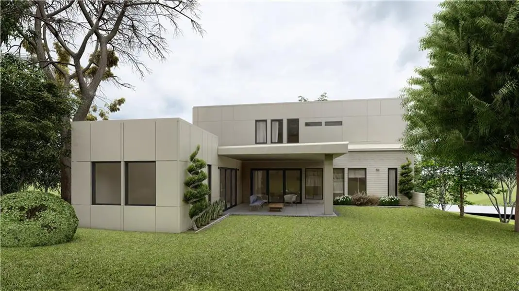 Front exterior of a new home in , Atlanta, GA, highlighting curb appeal (Image 4).