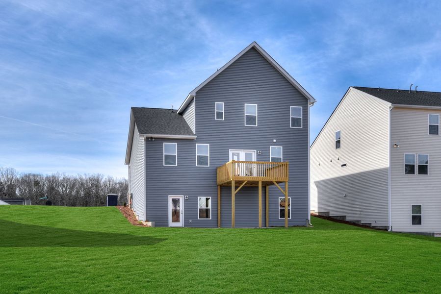Rear Exterior with Basement