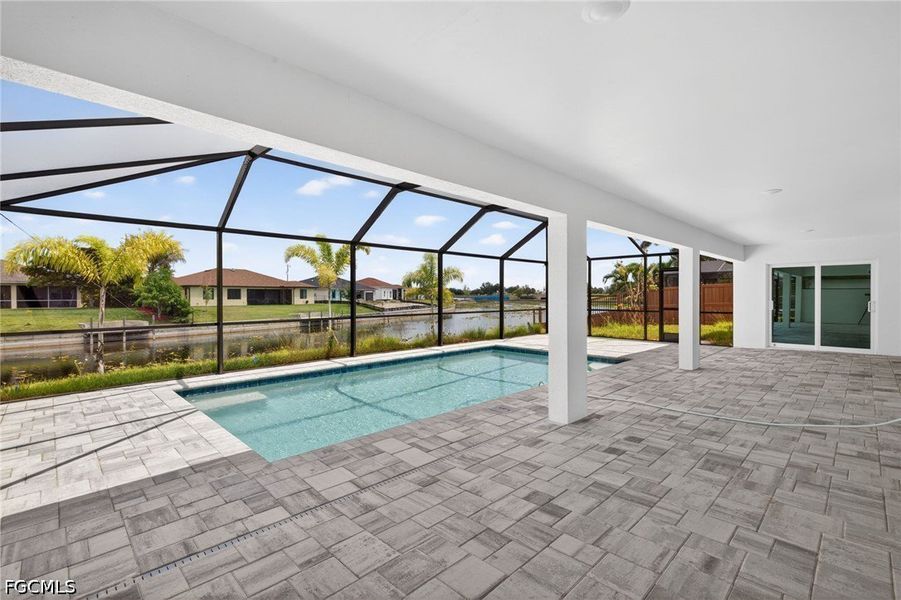 Exterior details and patio area of a home in Cape Coral, Cape Coral (Image 21).
