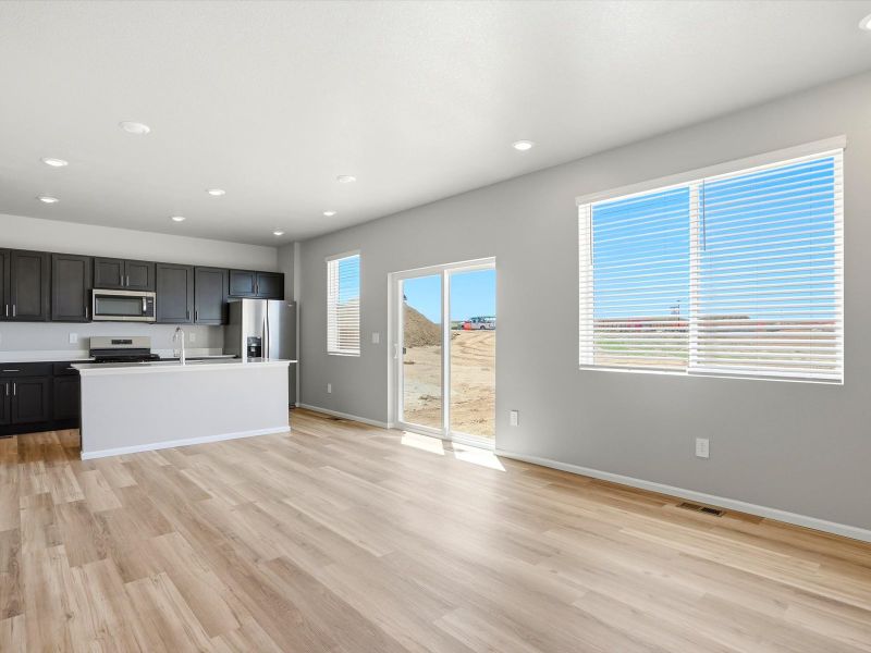 Spacious, unfurnished interior of a new home in Lorson Ranch: The Trail Collection, Colorado Springs (Image 9).