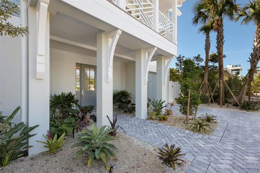 Exterior details and patio area of a home in , Anna Maria (Image 22).