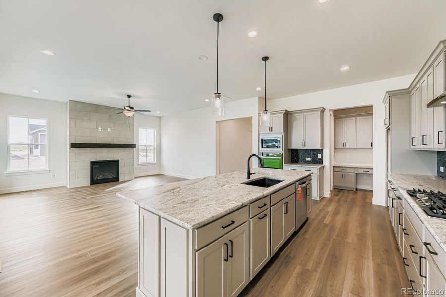 Furnished interior view inside a new home in Timber Ridge, Colorado Springs (Image 9).