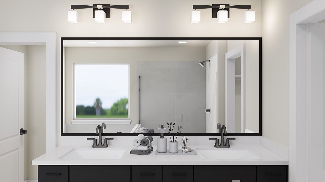 Representative interior finishes for a home built from the Holly by Tri Pointe Homes in Landmark, Denton (Image 15). Representative interior finishes for a home built from the Holly by Tri Pointe Homes in Landmark, Denton (Image 15).