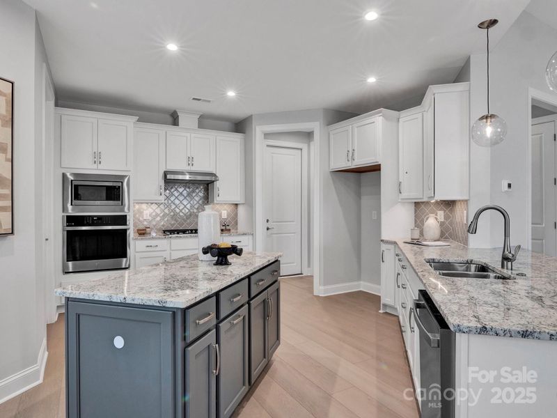 Kitchen with Luxe Kitchen Cabinets.