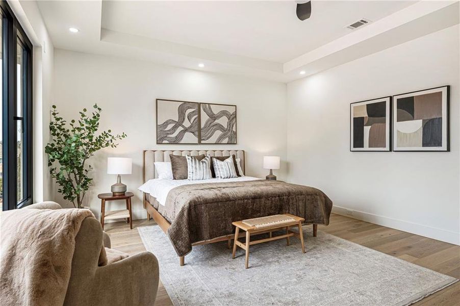 Furnished interior view inside a new home in , Suwanee (Image 79).