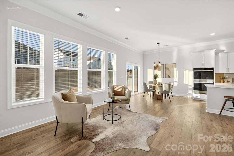 Furnished interior view inside a new home in , Troutman (Image 10).