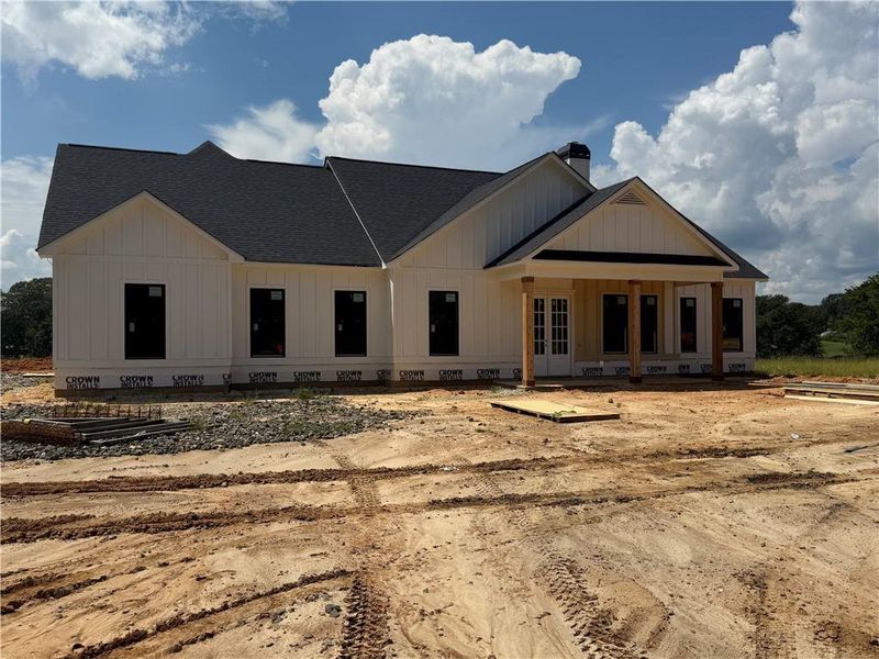Front exterior of a new home in , Dallas, GA, highlighting curb appeal (Image 14). Front exterior of a new home in , Dallas, GA, highlighting curb appeal (Image 14).