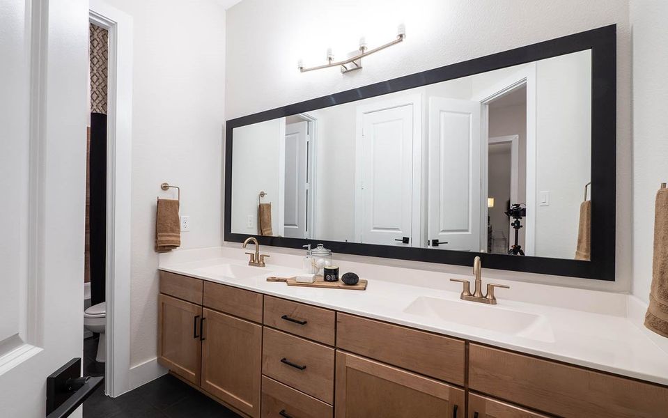 Furnished interior view inside a new home in Marvida, Cypress (Image 16).