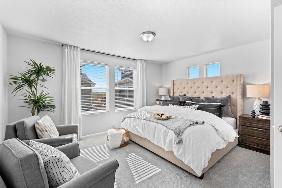 Furnished interior view inside a new home in Banning Lewis Ranch, Colorado Springs (Image 3).