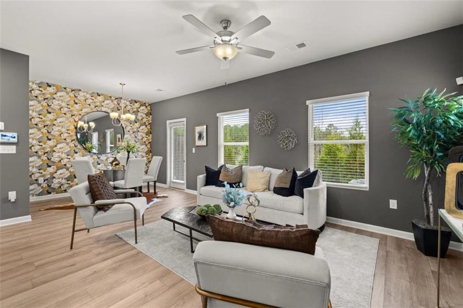 Furnished interior view inside a new home in Reeves Park, Stockbridge (Image 4).