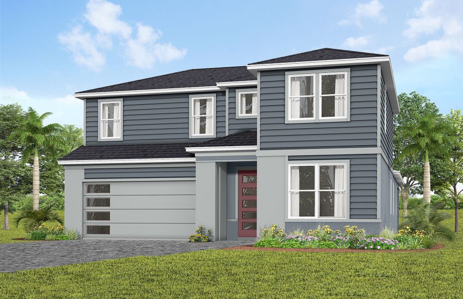 Representative exterior photo of a completed home built from the Coral Grand by Pulte Homes in Lakehaven Estates, Clermont, FL (Image 13).