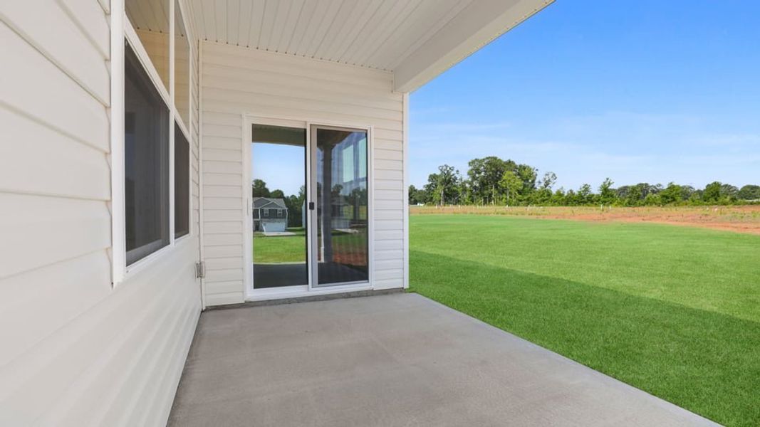 Exterior details and patio area of a home in Foxbank, Gray Court (Image 20).