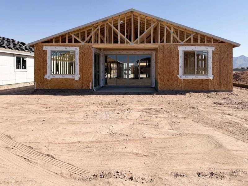 Back exterior elevation