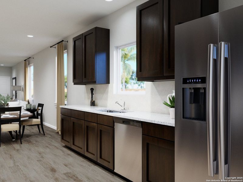 Furnished interior view inside a new home in Katzer Ranch, Converse (Image 9).