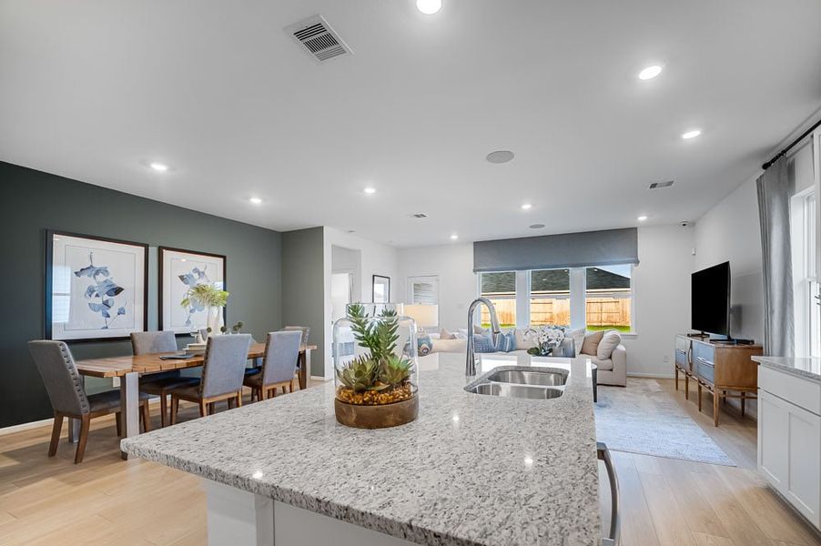 Furnished interior view inside a new home in Bridge Creek 45s and 50s, Cypress (Image 6).