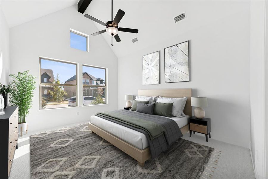 Furnished interior view inside a new home in Mantua Point Gardens, Van Alstyne (Image 12). Furnished interior view inside a new home in Mantua Point Gardens, Van Alstyne (Image 12).