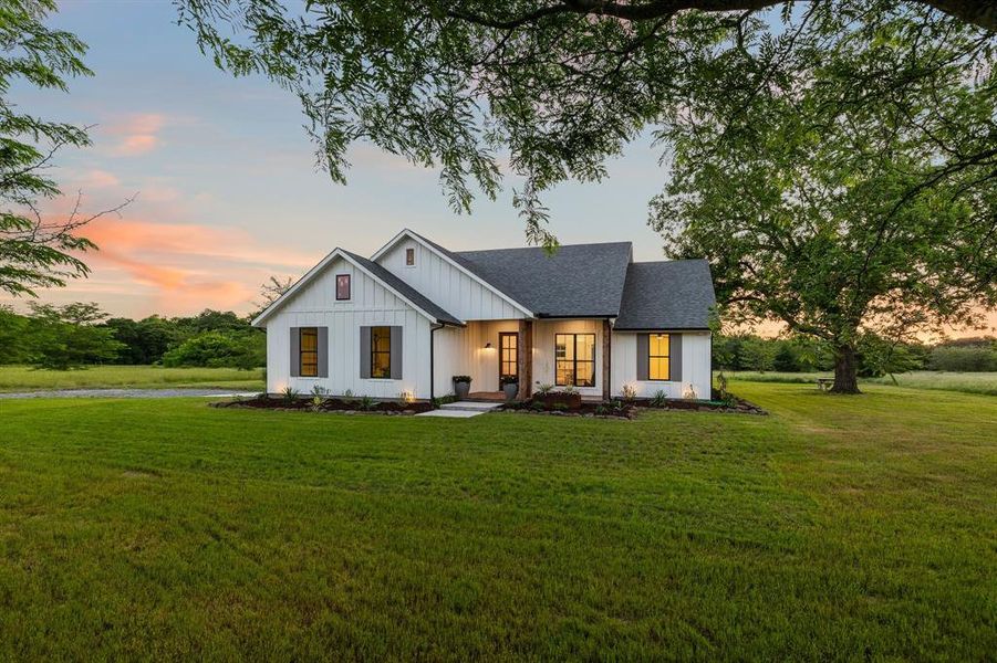 Front exterior of a new home in , Ladonia, TX, highlighting curb appeal (Image 2). Front exterior of a new home in , Ladonia, TX, highlighting curb appeal (Image 2).