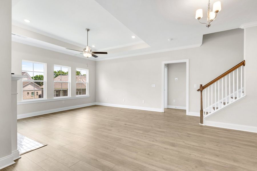 Spacious, unfurnished interior of a new home in Rutherford, Columbia (Image 26). Spacious, unfurnished interior of a new home in Rutherford, Columbia (Image 26).
