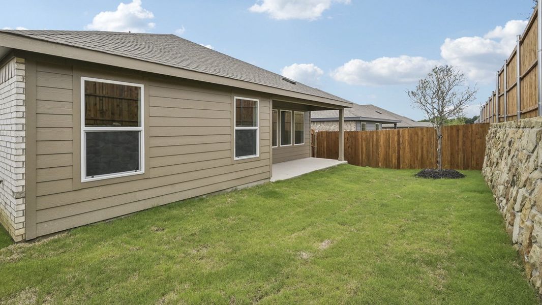 Exterior details and patio area of a home in Sweetwater Springs, Sherman (Image 3). Exterior details and patio area of a home in Sweetwater Springs, Sherman (Image 3).