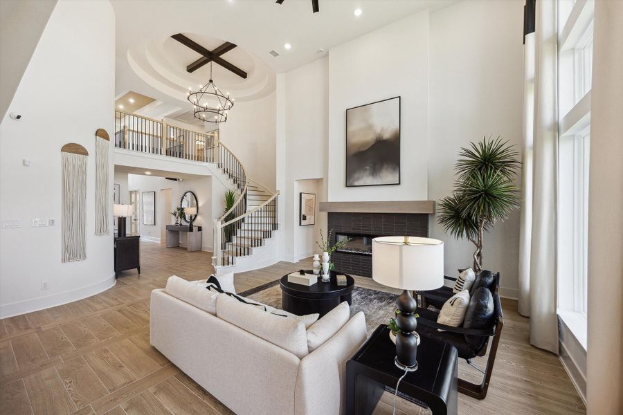 Furnished interior view inside a new home in The Woodlands Hills, Willis (Image 8). Furnished interior view inside a new home in The Woodlands Hills, Willis (Image 8).