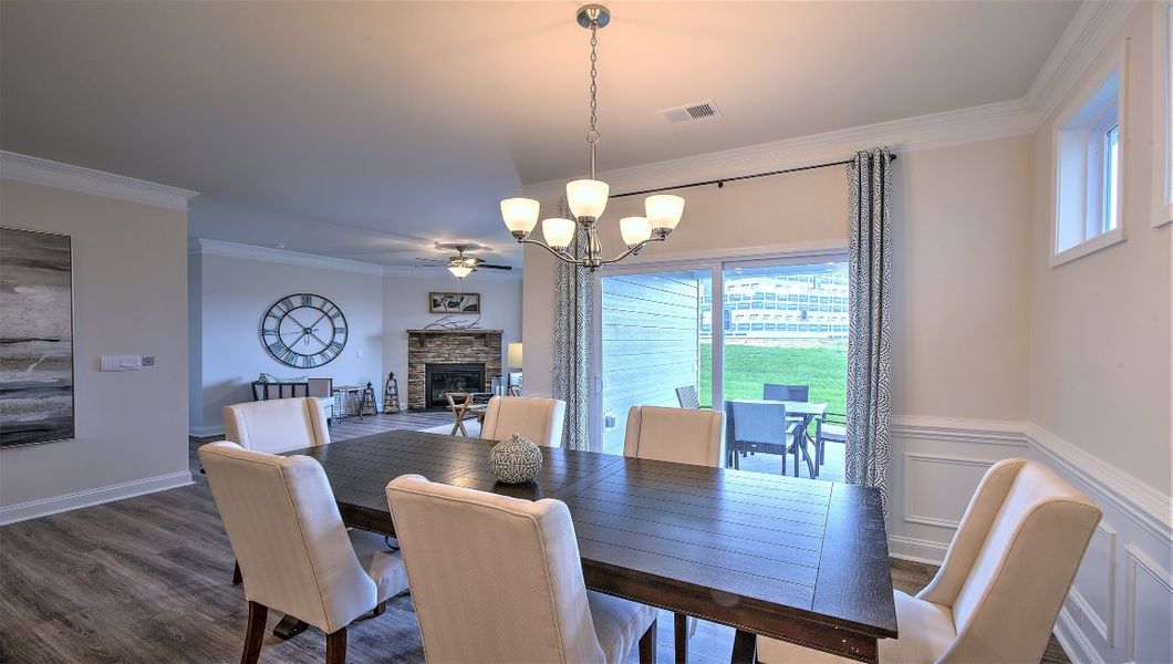 Furnished interior view inside a new home in Reserve at Tap Root Farms, Fletcher (Image 15).