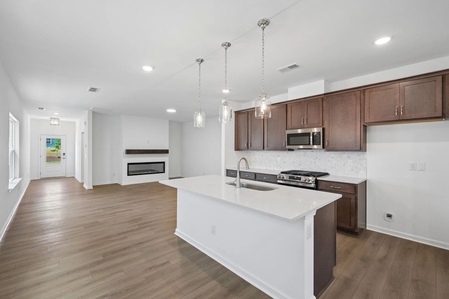 Furnished interior view inside a new home in The Point, Rolesville (Image 6).