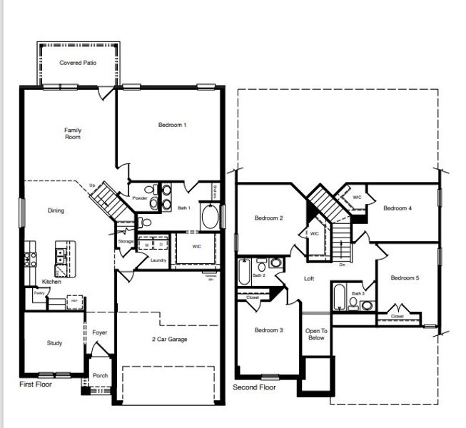 2D floor plan layout for the The Shelby by D.R. Horton in Everest Heights, Lubbock, TX (Image 2). 2D floor plan layout for the The Shelby by D.R. Horton in Everest Heights, Lubbock, TX (Image 2).
