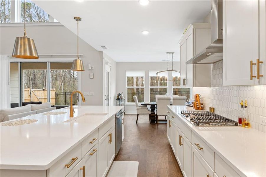 Furnished interior view inside a new home in Settingdown Farms, Cumming (Image 8).