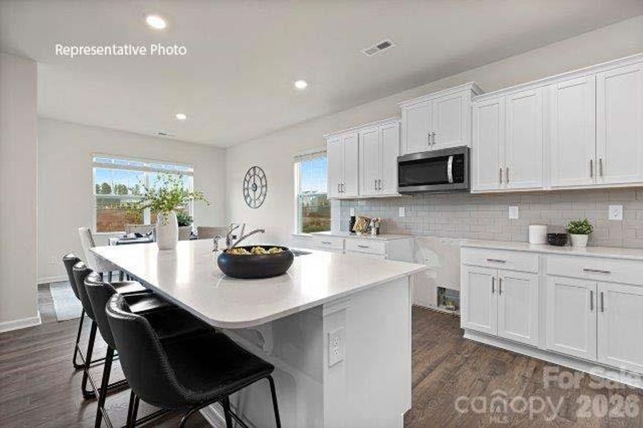 Furnished interior view inside a new home in Shepherd's Farm, Mooresville (Image 8).