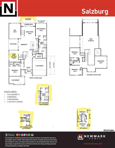 2D floor plan layout of this home in Legacy Prairie at Katy Court 60', Katy, TX (Image 4). 2D floor plan layout of this home in Legacy Prairie at Katy Court 60', Katy, TX (Image 4).