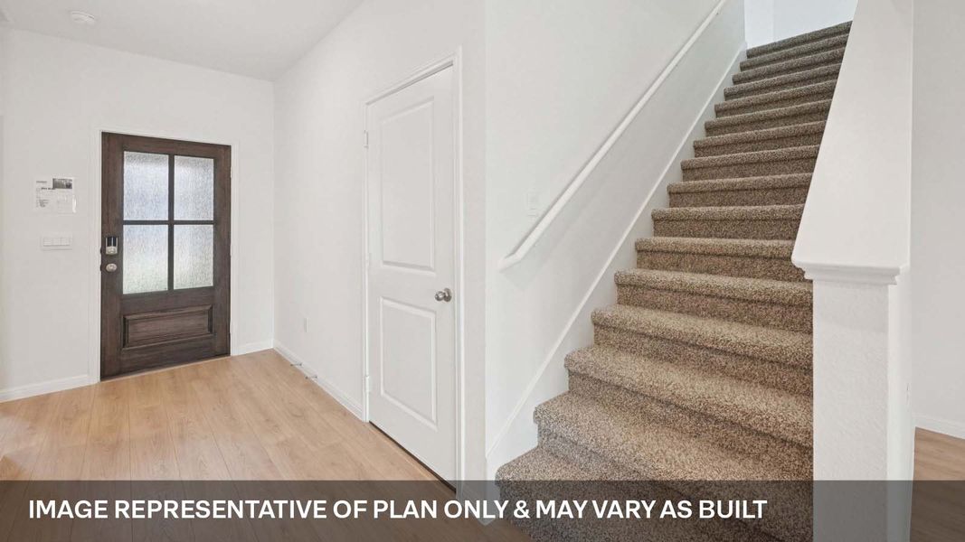 Representative unfurnished interior of a home built from the The Ozark by D.R. Horton in Bar W Ranch, Leander (Image 13).