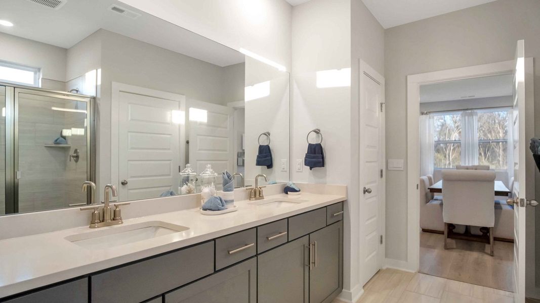 Representative furnished interior of a home built from the Clifton MF by D.R. Horton in Harvest Point, Spring Hill (Image 30).