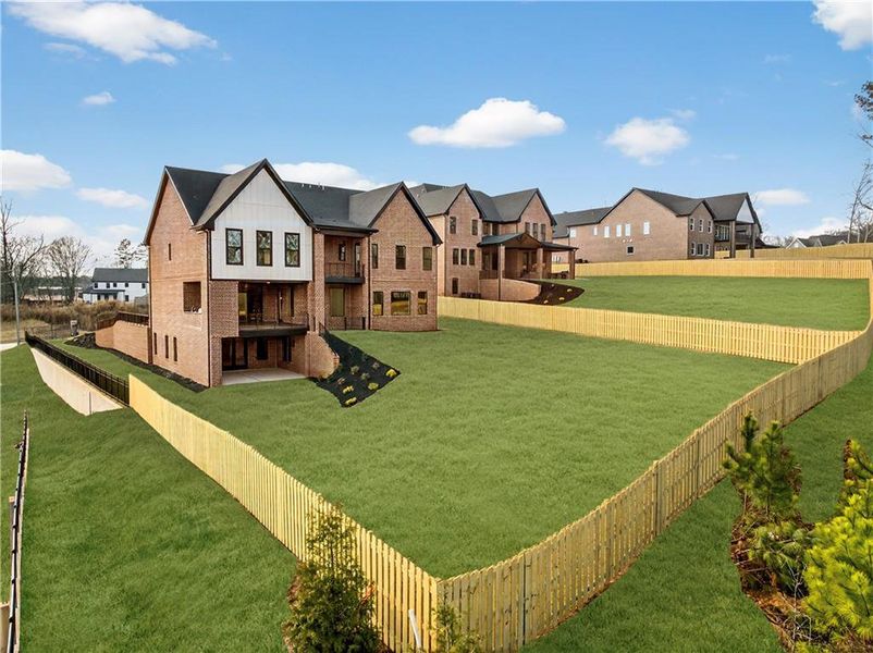 Front exterior of a new home in , Buford, GA, highlighting curb appeal (Image 31).