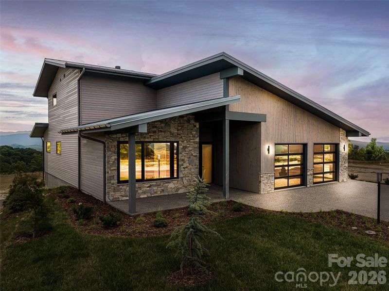 Exterior details and patio area of a home in , Hendersonville (Image 3).
