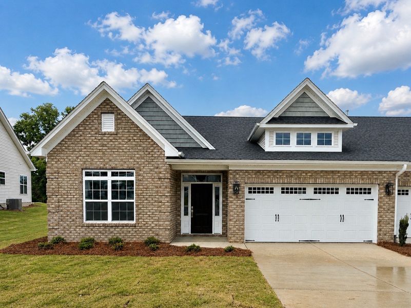 Front exterior of a new home in Fieldstone, Lexington, NC, highlighting curb appeal (Image 1). Front exterior of a new home in Fieldstone, Lexington, NC, highlighting curb appeal (Image 1).