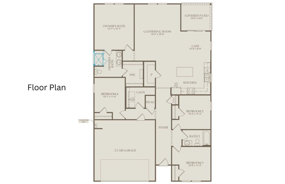 2D floor plan layout of this home in Carpenter Falls, Durham, NC (Image 4). 2D floor plan layout of this home in Carpenter Falls, Durham, NC (Image 4).