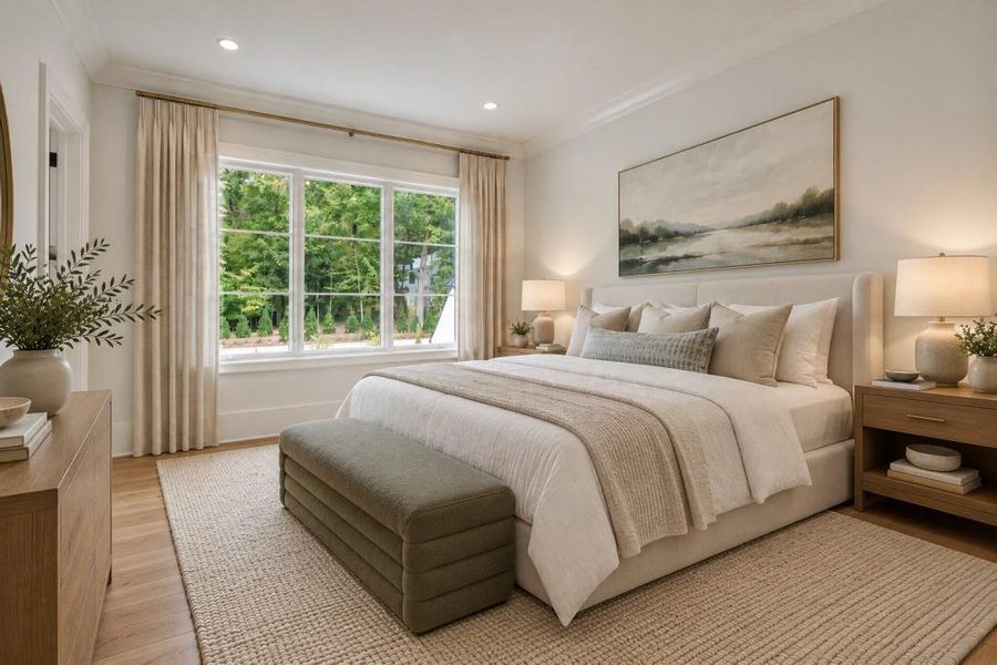 Furnished interior view inside a new home in , Atlanta (Image 15).