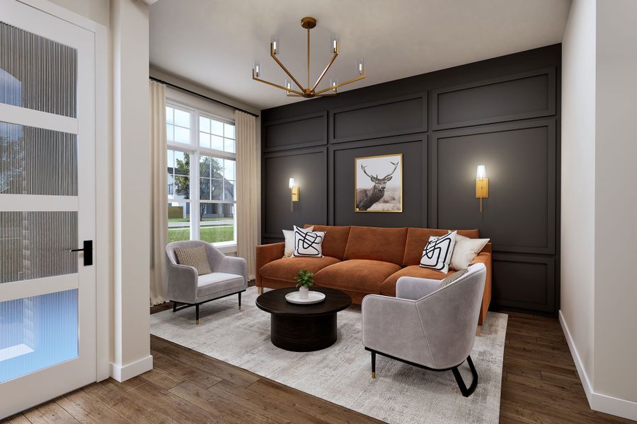 Representative furnished interior of a home built from the The Henderson by David Weekley Homes in Walden Creek – Reserve Collection, Montgomery (Image 5).