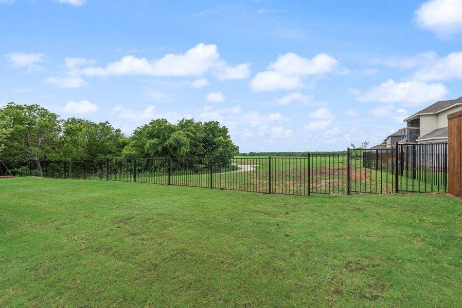 Exterior details and patio area of a home in Valencia On The Lake, Little Elm (Image 22).
