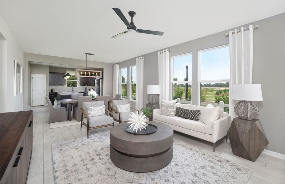 Furnished interior view inside a new home in Del Webb North Myrtle Beach, Myrtle Beach (Image 7).