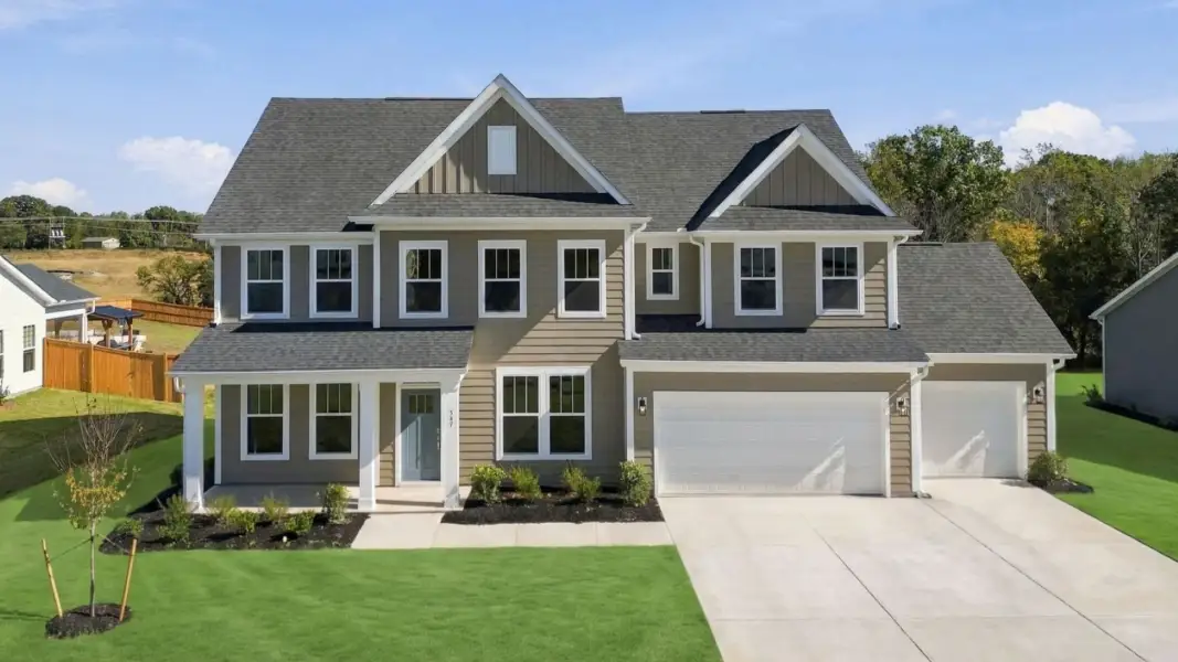 Notable street presence with tasteful elevation and thoughtful landscaping located at Pinebrook Notable street presence with tasteful elevation and thoughtful landscaping located at Pinebrook